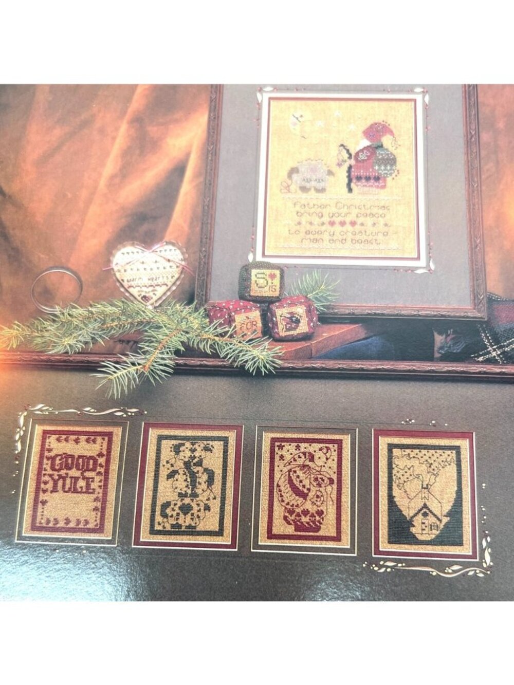 "Bucilla Shepherds Bush Good Yule Cross Stitch Pattern Book